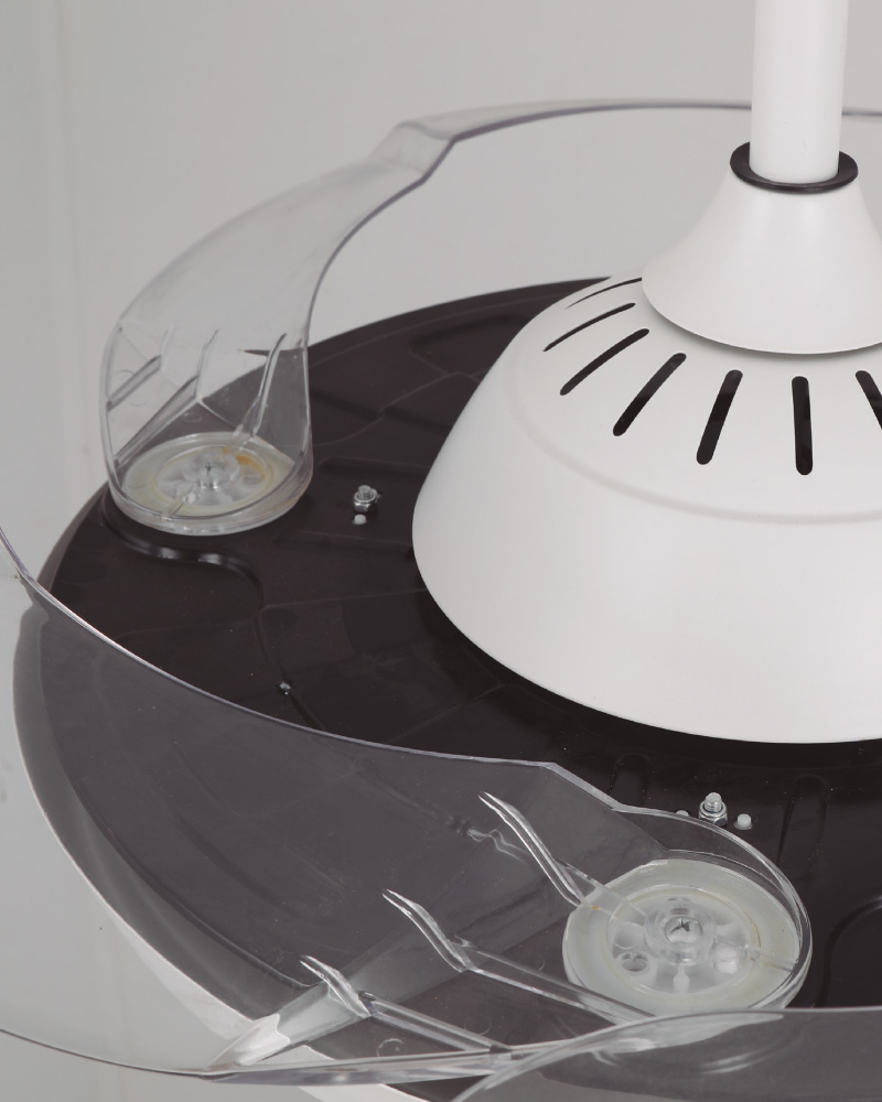 Ventilador retráctil minimalista - blanco - Imagen 3